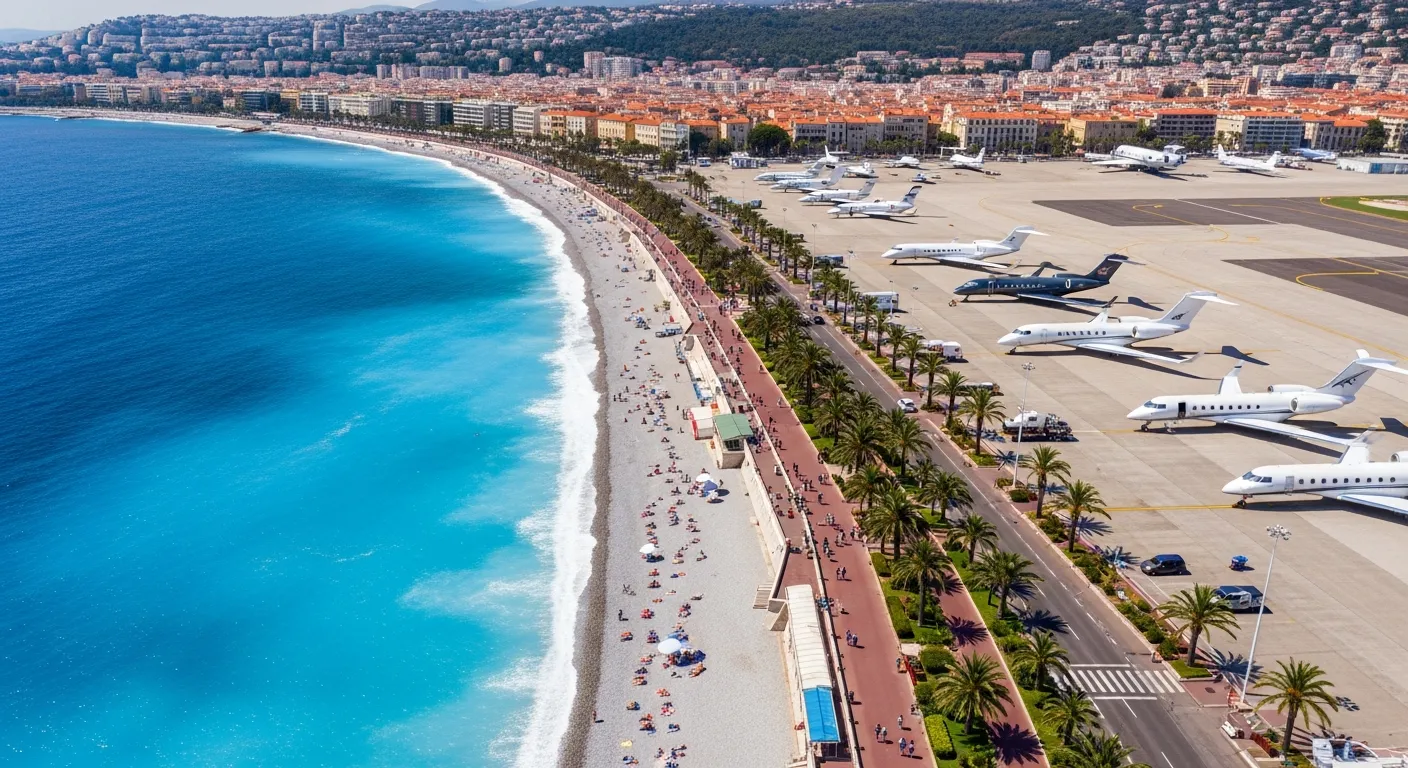 Paris to Nice private jet charter